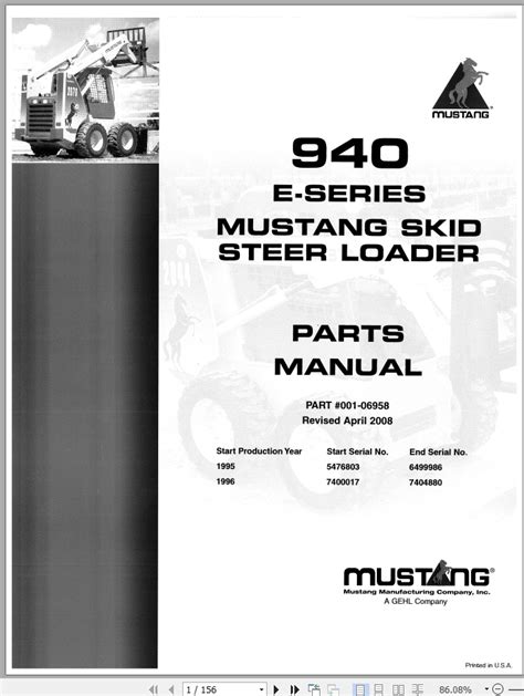 mustang 940 skid steer manual|mustang 940 wiring diagram.